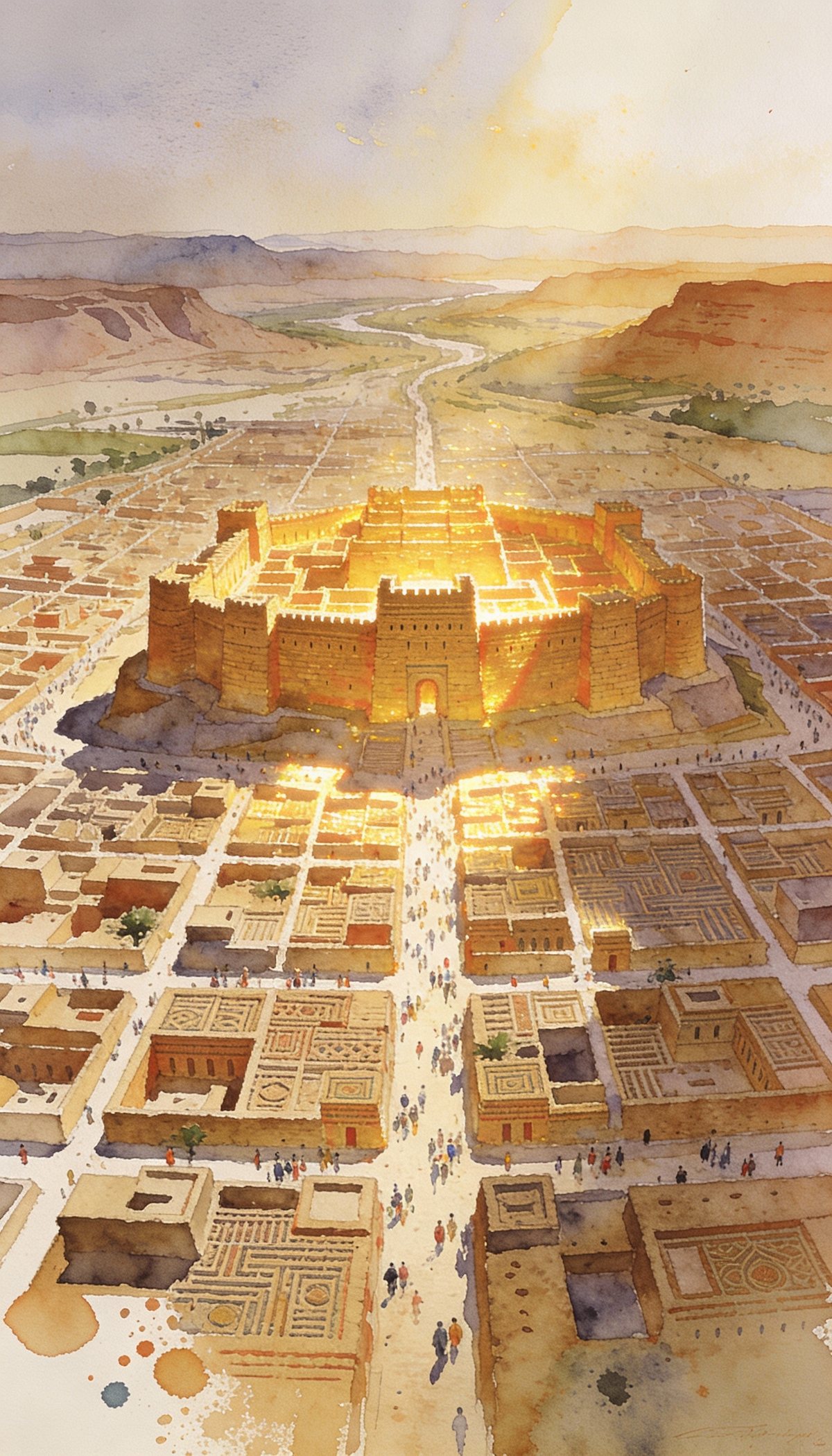 Harappan city illustration